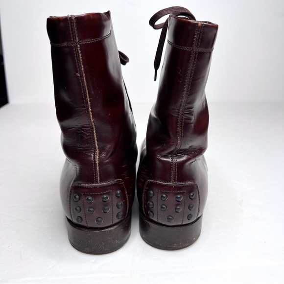 Tod’s Lace-Up Pebble Sole Boots EU 40 Dapper Academia Victorian Steampunk